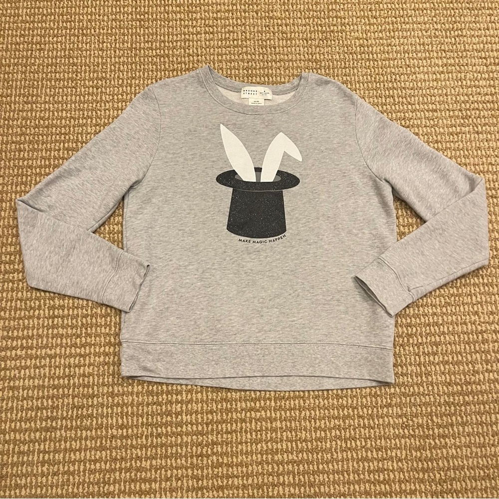 Kate Spade Broome Street Make Magic Happen Rabbit Ears Sweatshirt XS - Picture 3 of 7